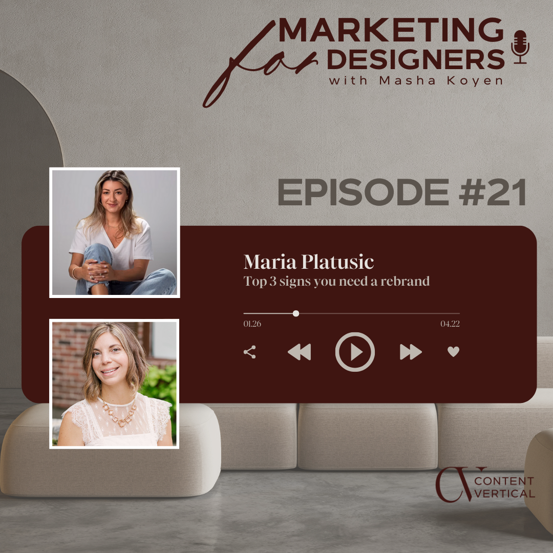Podcast with branding strategist for interior designers and creative entrepreneurs