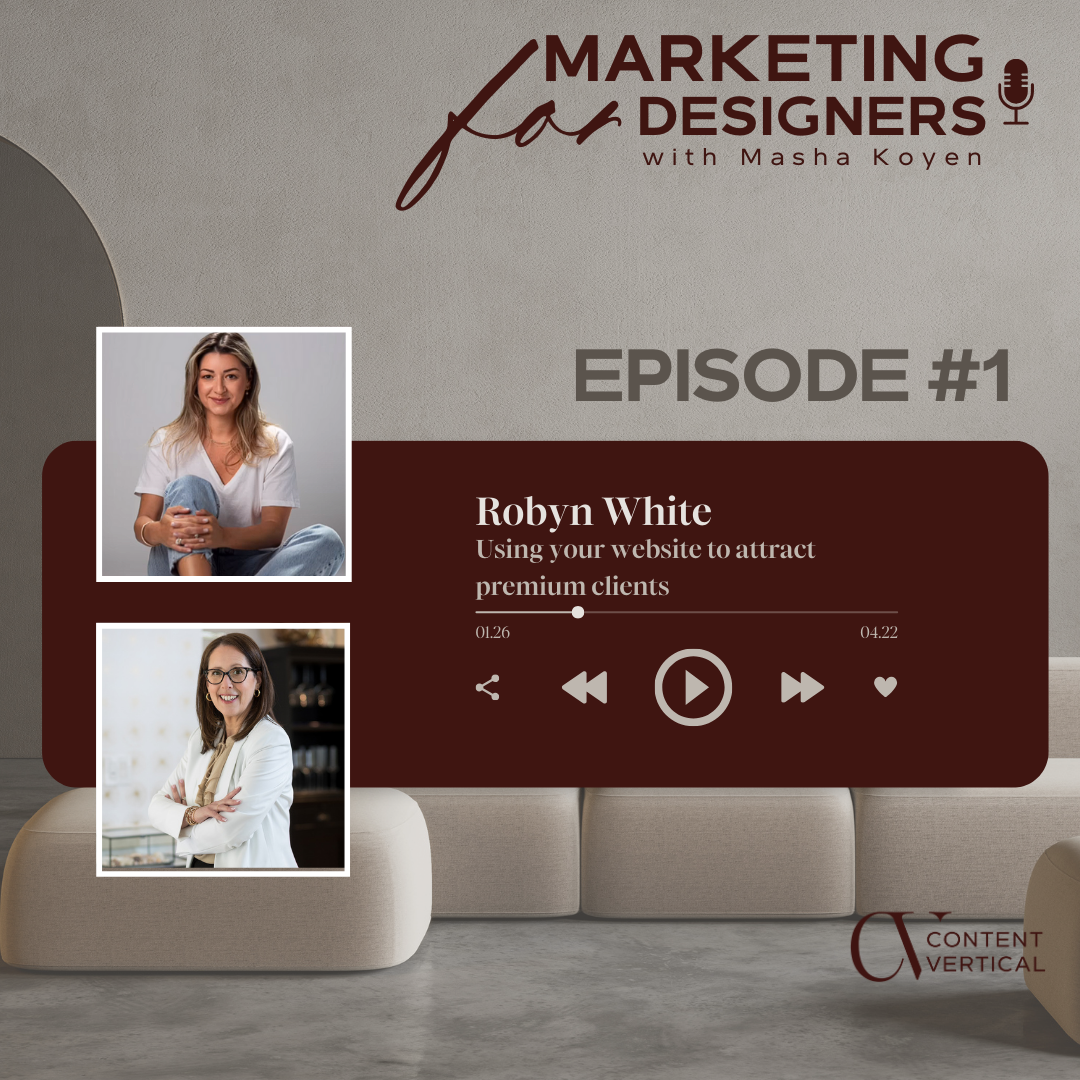 website strategy for interior designers